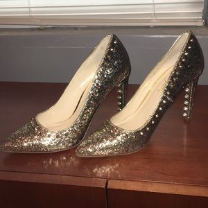 Stunning gold studded stilettos